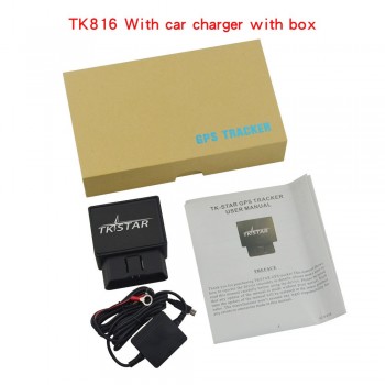 Mini Tracking Device OBD Vehicle Car GPRS GPS Tracker TK816 Accurate positioning Sleep by shock sensor mode sleep by time mode