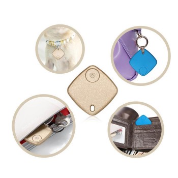 Mini Car Bluetooth Anti-lost Device Multi-function Burglar Alarm Square 4.0 Gray Black Blue Golden White mini gps tracker car