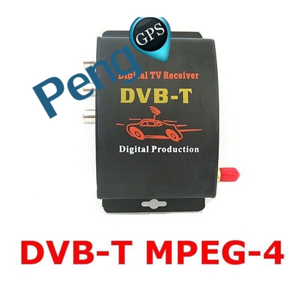 DVB-T Car Digital TV HD MPEG-4 Tuner Receiver Two Antenna 140-200km/h Two Chip Tuner DVB T BOX