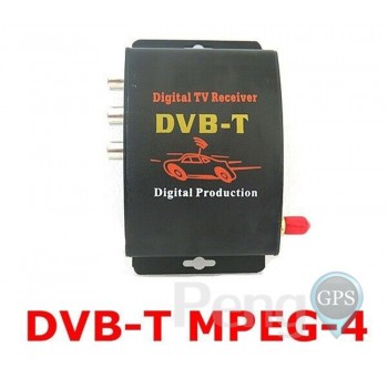 DVB-T Car Digital TV HD MPEG-4 Tuner Receiver Two Antenna 140-200km/h Two Chip Tuner DVB T BOX