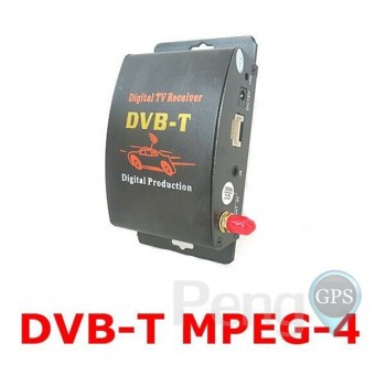 DVB-T Car Digital TV HD MPEG-4 Tuner Receiver Two Antenna 140-200km/h Two Chip Tuner DVB T BOX