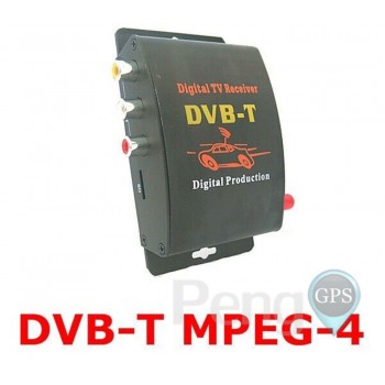 DVB-T Car Digital TV HD MPEG-4 Tuner Receiver Two Antenna 140-200km/h Two Chip Tuner DVB T BOX
