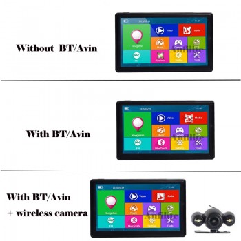 Anfilite 7 inch 800*480 Truck DDR3 256M 8GB windows CE 6.0 GPS Navigation 800M FM bluetooth avin car vehicle MTK GPS Navigator