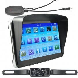 7 inch Car GPS Navigation Sat Nav 256M/8G with Bluetooth AV-IN Free Maps + Wireless Rear View Camera