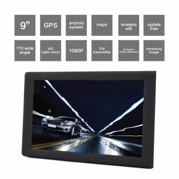 9 inch Android Car Truck GPS Navigation 8GB 16GB DVR Video recorder Tablet  AV-IN support reversing camera  with free Maps