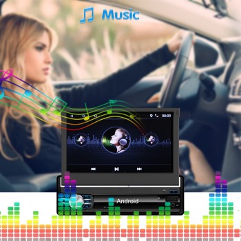 Car Stereo Player Fully Capacitive Touch Screen 1G/16G 7 1 DIN 1080P Autoradio GPS Bluetooth Navigation Reversing Camera