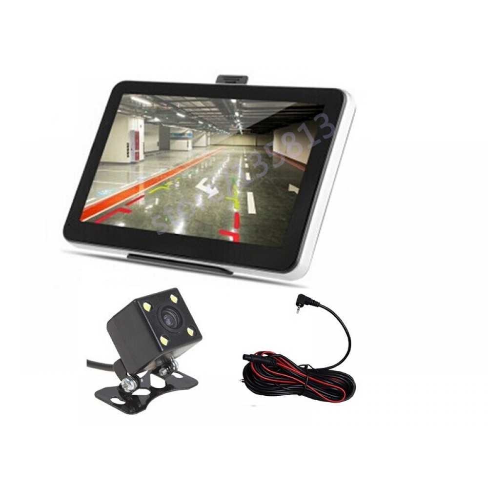 7 inch Car GPS Navigation Bluetooth AV-IN  Reverse Camera 4 LED Night Vision  CCD Car Rear View Camera Parking Monitor