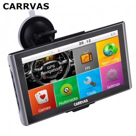 CARRVAS 7 inch Capacitive Screen Car TRUCK GPS Navigator 800MHZ FM/8GB/DDR 256M Maps Russia/Belarus/Kazakhstan Europe/USA+Canada