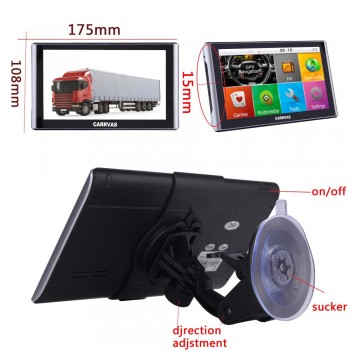 CARRVAS 7 inch Capacitive Screen Car TRUCK GPS Navigator 800MHZ FM/8GB/DDR 256M Maps Russia/Belarus/Kazakhstan Europe/USA+Canada