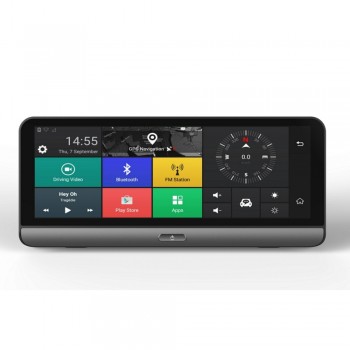 OHREX T901 8 inch 4G Android GPS Navigator camera car DVR ADAS full HD 1080P dual lens car Bluetooth with Google Maps