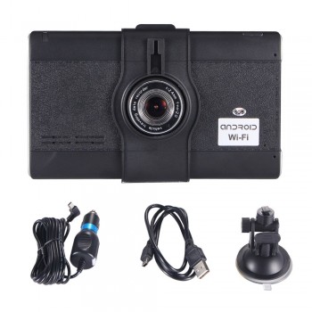 CARRVAS 7 Inch Car GPS Navigation Android 4.4.2 MTK8127 WIFI/FM/Bluetooth/HD 1080P Car DVR Recorder Rearview Camera 8G Flash