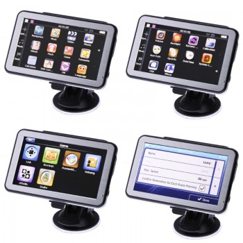 New 5 Inch Touch Screen Car GPS Navigator FM Transmitter MP3/MP4 Players Mstar 800MHz 8GB Suppor Car GPS Navigator High Quality