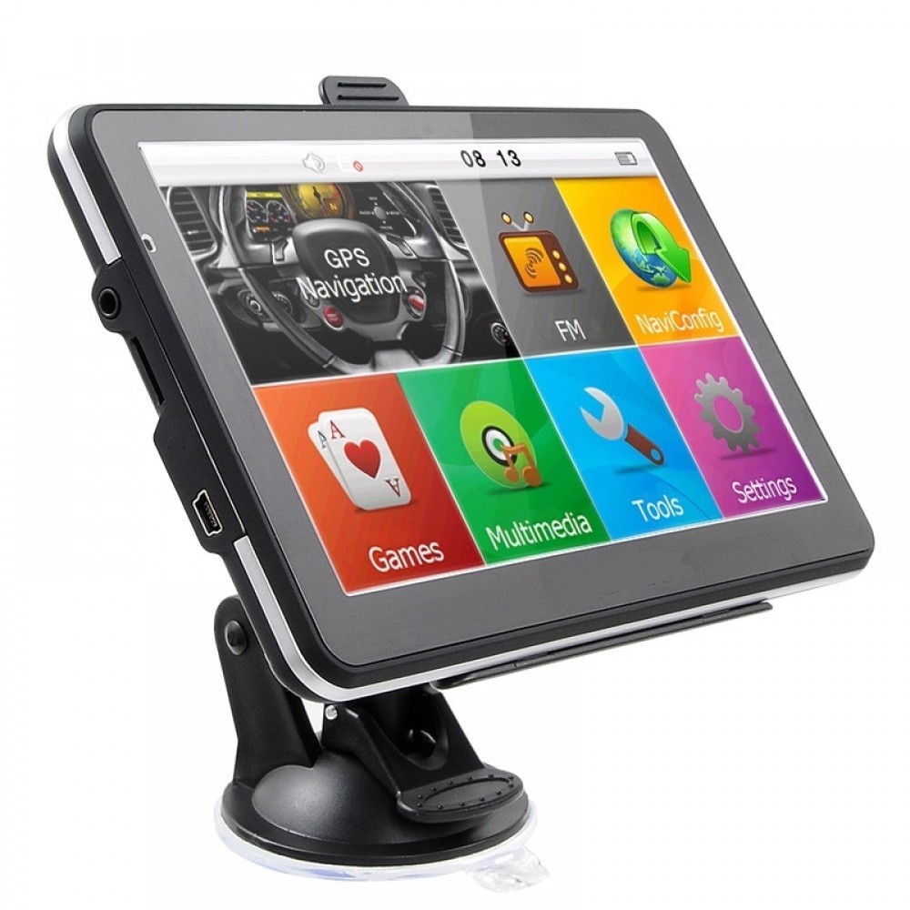 New 7 inch Touch Car GPS Navigation 800mHz CPU 256 RAM 8G ROM Bundle free new maps