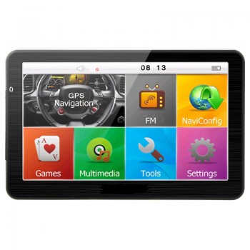 New 7 inch Touch Car GPS Navigation 800mHz CPU 256 RAM 8G ROM Bundle free new maps