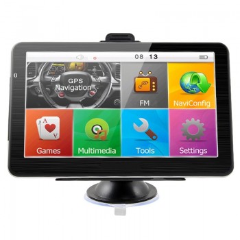 New 7 inch Touch Car GPS Navigation 800mHz CPU 256 RAM 8G ROM Bundle free new maps