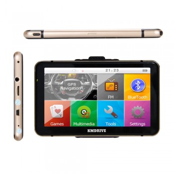 KMDRIVE 7 Touch Screen Car GPS Navigation Bluetooth AV-IN Sat Nav 8GB Russian/EU/Northamp;South America/Asia/Africa/AU NZ Maps