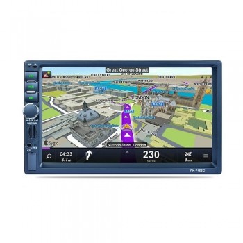 HEVXM 2 din Car DVD player 7 Universal Double Din GPS Navigation Video Mutimedia Stereo audio MP5 Car radio multimedia player