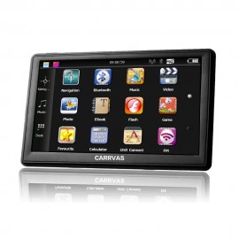 CARRVAS 7 inch Capacitive Screen Car/Truck GPS Navigation 800M/Bluetooth/AV-IN/8GB/256M 2017 Maps For Europe or Navitel Russia