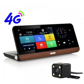 Otstrive 8 inch 4G Bluetooth WiFi Android 5.1 GPS Navigation Full HD 1080P DVR 1G RAM 16G Rear View Dual Camera Phone Call GPS