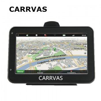 CARRVAS 4.3 touch screen car GPS navigation system 128M DDR 800Mhz CPU with new Europe maps Russia Ukraine Spain