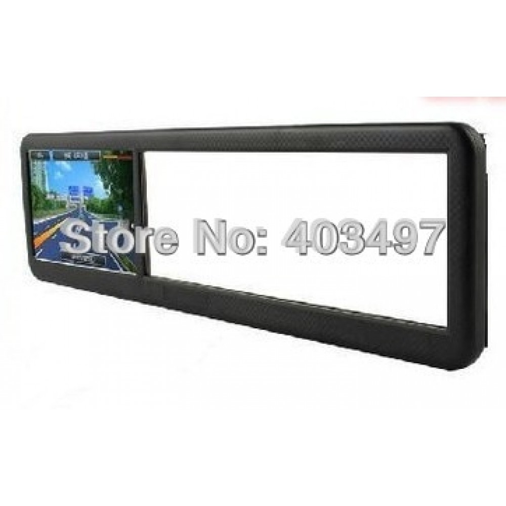 4.3 Inch GPS  Rearview Mirror with  bluetooth  AV IN 4GB load 3D MAP