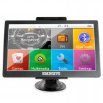 KMDRIVE 7 inch Car GPS Navigation Sat Nav 256 RAM/8GB Memory Bluetooth AV-IN Bundle  Free New Maps