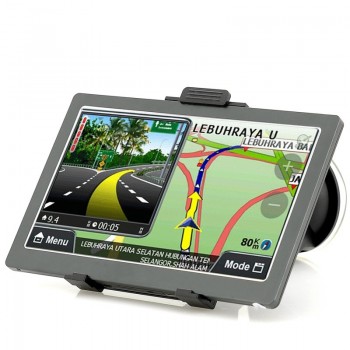 KMDRIVE 7 inch Car GPS Navigation Sat Nav 256 RAM/8GB Memory Bluetooth AV-IN Bundle  Free New Maps