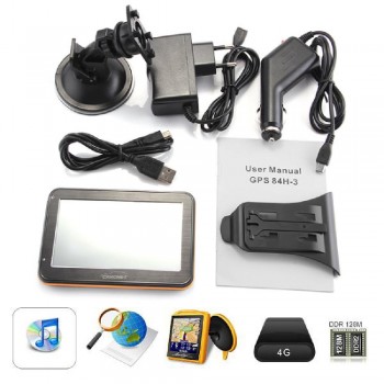 CARCHET 4.3 Inch TFT Touchscreen GPS Navigation FM RAM 128MB 4GB America Map For USA Brazil Chile etc FREE SHIPPING