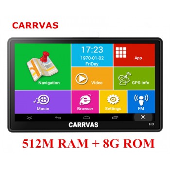 7 inch Capacitive Screen Car GPS Navigation Android WIFI AV IN 512Mb 8Gb Truck Vehicle Gps Navigator With Free Maps