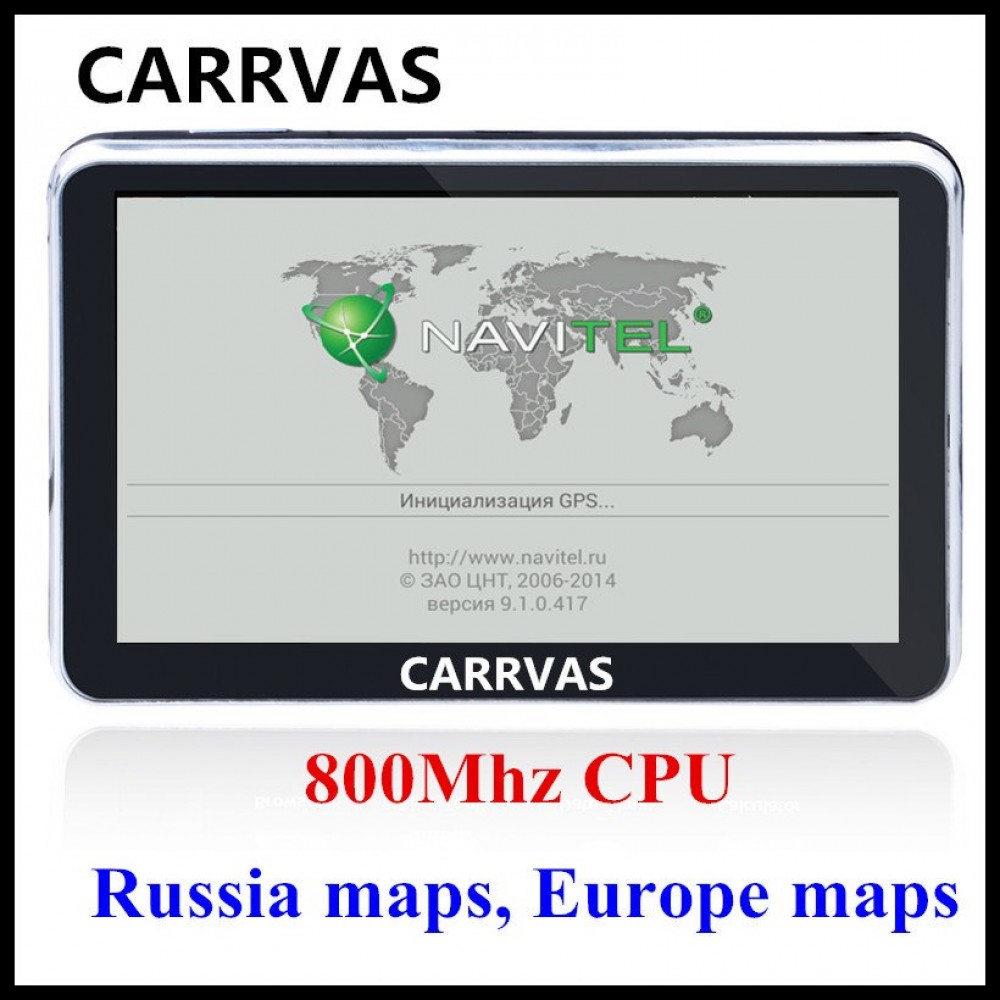 CARRVAS 5 inch 800Mhz CPU Car Gps Navigation Sat Nav, 8G ROM 256M RAM with 2017 maps for Europe Russia Belarus Ukraine KZ
