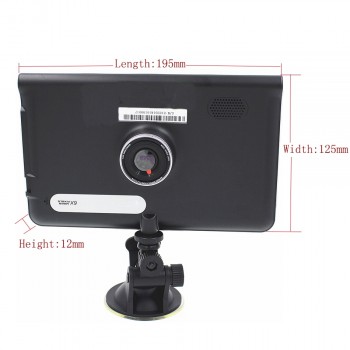 New full HD 1080P 7 inch Touch Screen Android 4.4.2 Car DVR GPS Navigation Wifi FM Parking Dash camera  DDR3 512M 16GB free Maps