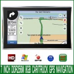 7 inch 800*480 Spain Bluetooth AVIN truck vehicle GPS Navigation MTK win CE 6.0 800Mhz FM DDR3 256M 8GB CE6.0 car gps navigator