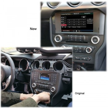 Car Navigation DVD Player 8 Inches Screen with European Map GPS Navigation For Ford For Mustang 2015 2016 2017