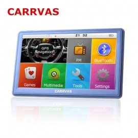 CARRVAS 7 inch Car GPS navigation Bluetooth avin 256MB 8GB Full Europe/USA/Russia navitel navigator Sat Nav Truck vehicle gps