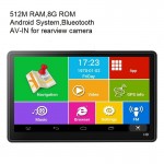 KMDRIVE Quad Core Android Car GPS Navigation Sat Nav 7 inch Capacitive Touch AV-IN Bluetooth WIFI 3G  FM Transmitter free Maps