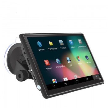 KMDRIVE Quad Core Android Car GPS Navigation Sat Nav 7 inch Capacitive Touch AV-IN Bluetooth WIFI 3G  FM Transmitter free Maps