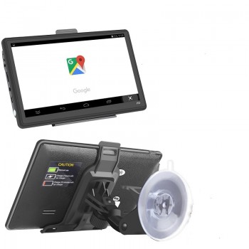 KMDRIVE Quad Core Android Car GPS Navigation Sat Nav 7 inch Capacitive Touch AV-IN Bluetooth WIFI 3G  FM Transmitter free Maps