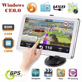 X8 7 Inch HD GPS Car Navigation 800MHz Car Truck GPS Navigation System 128M+8GB GPS Navigator Europe/America/Australia Maps