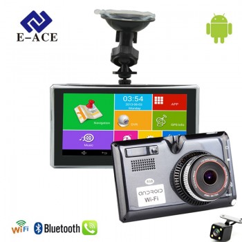 E-ACE 5 Inch Car GPS Navigation Android Capacitive Screen Bluetooth WIFI FM Truck Vehicle Auto Navigators Dashcam Sat Nav Map