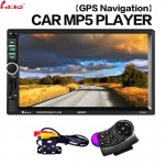 2 Din Car Multimedia Player+GPS Navigation+Camera Map+Frame 7 HD Touch Screen Bluetooth Autoradio MP4 MP5 Video Stereo Radio