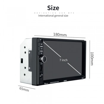 2 Din Car Multimedia Player+GPS Navigation+Camera Map+Frame 7 HD Touch Screen Bluetooth Autoradio MP4 MP5 Video Stereo Radio