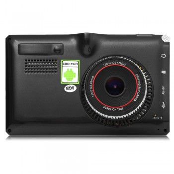 5 inch Car Tablet GPS Navigation Android 4.4 MTK8127 1080P Touch Screen 170 Degree DVR WiFi Multi-media Player with free Map