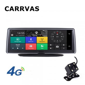 CARRVAS Car GPS Navigation DVR 4G ADAS HD 1080P 7.84 Android 5.1 Dashcam Video Recorder Dual Lens DVR Bluetooth Camera