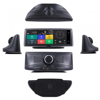 CARRVAS Car GPS Navigation DVR 4G ADAS HD 1080P 7.84 Android 5.1 Dashcam Video Recorder Dual Lens DVR Bluetooth Camera