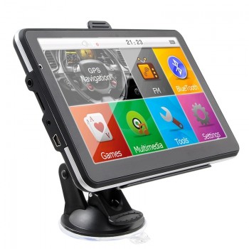 New 7 inch Touch Car GPS Navigation Sat Navigator Bluetooth AV-IN  800mHz CPU 256 RAM 8G ROM 710 free new maps