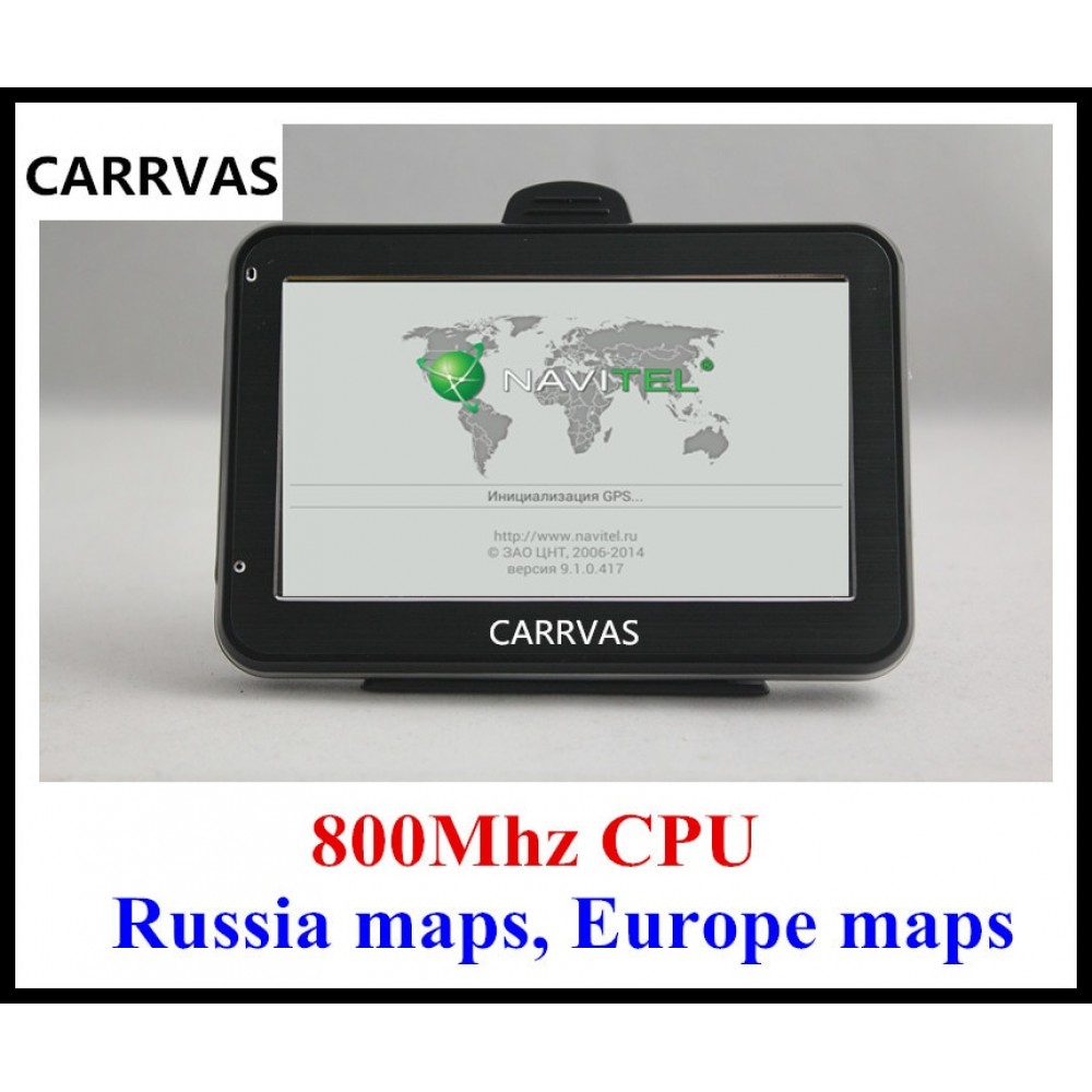 HOT in Russia! 4.3 car GPS auto GPS navigator 800Mhz CPU, DDR 128 MB, built-in 4GB, 2017 Europe maps or Russia Navitel 9.8 map