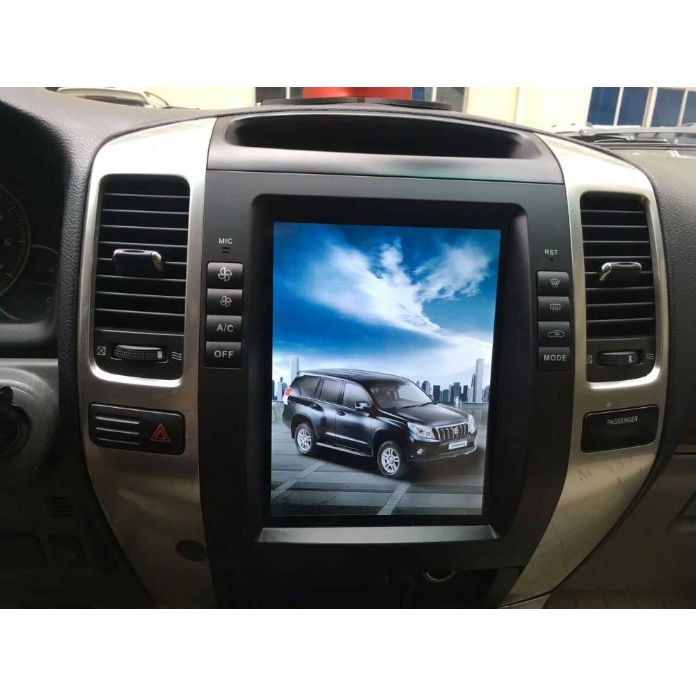Big screen Vertical Tesla Style Android 7.1 Car DVD Player for Toyota Prado 120 land cruiser 2002- 2009 for Lexus GX470 NAVI IPS
