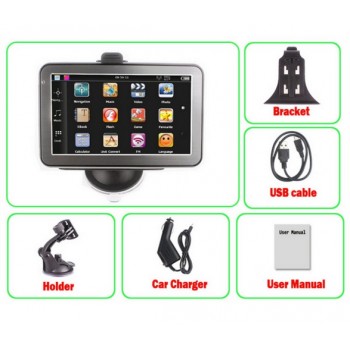 KMDRIVE 5 inch Car GPS Navigation 256M/8G Bundle free maps