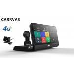 CARRVAS Car GPS Navigation DVR Camera 4G WIFI 7.84 Android 5.1 Registrar Video Dash Cam Recorder with two cameras