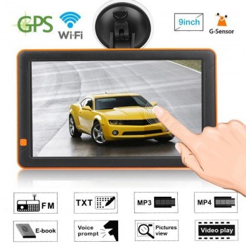 9 inch HD Car GPS Navigation Bluetooth WiFi FM MP3/MP4/MP5 Player 16G AVIN Truck Night Vision GPS Sat Nav Map Navigators New